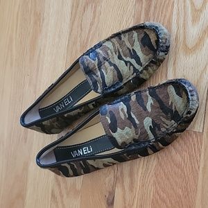 Vaneli Abion Camouflage Flats Slip On Shoes
